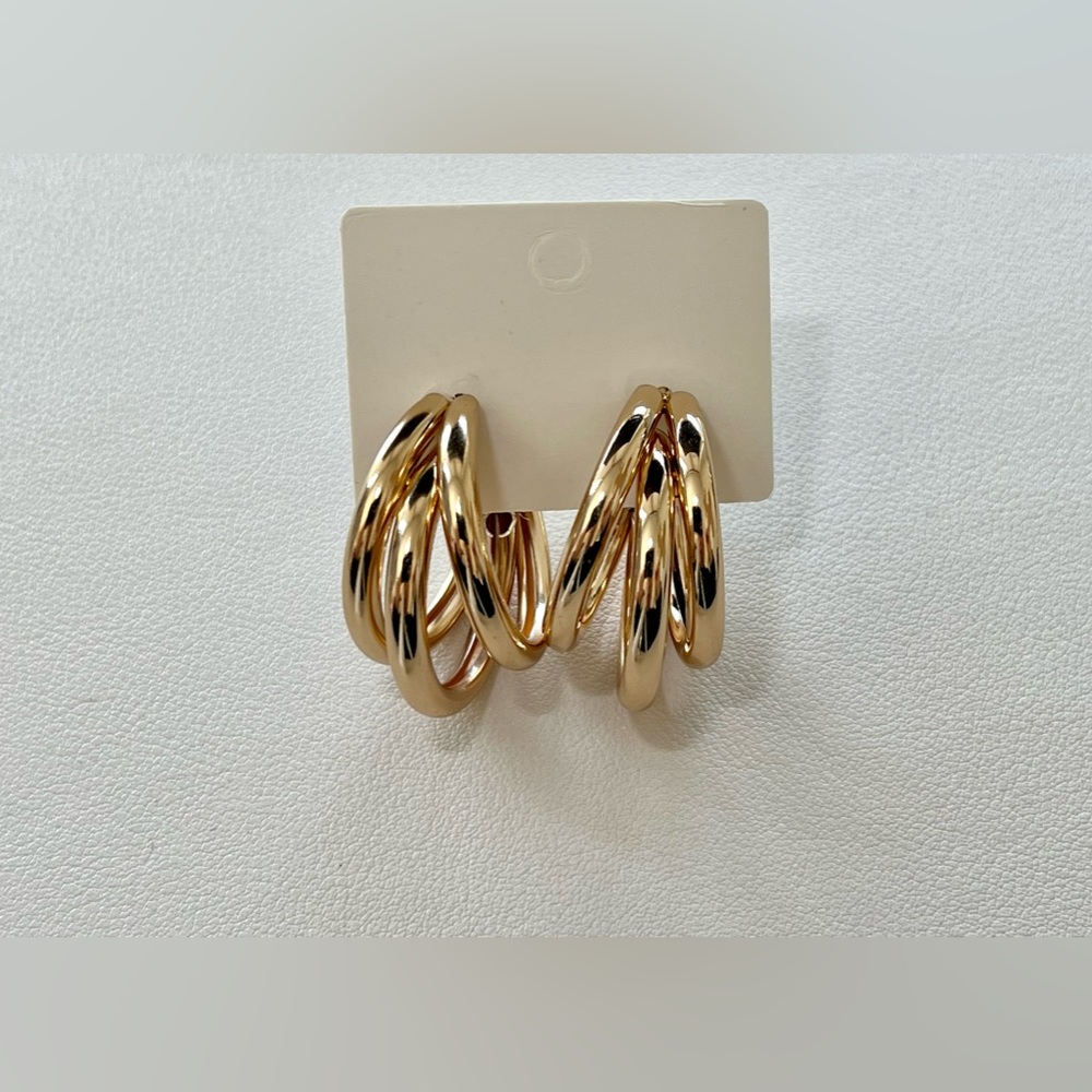 Anthropologie Alex Triple Hoop Earrings